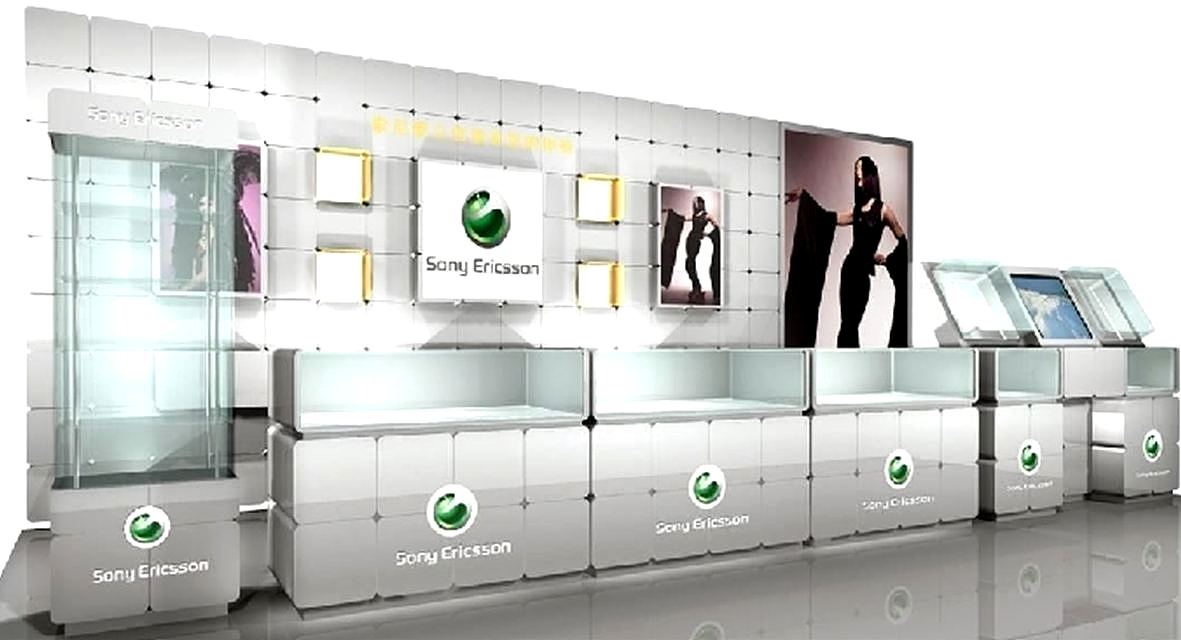 sony專賣店柜臺(tái)展示